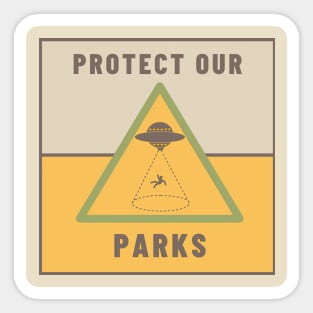 Protect Our Parks Warning Sticker